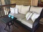 High End Patio, Luxury Cushioned couch and chairs